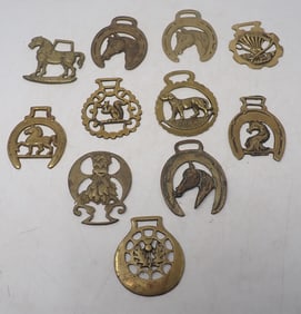 Brass Horse Harness Medallions