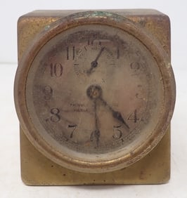 Phinney Walker Brass Keyless Clock