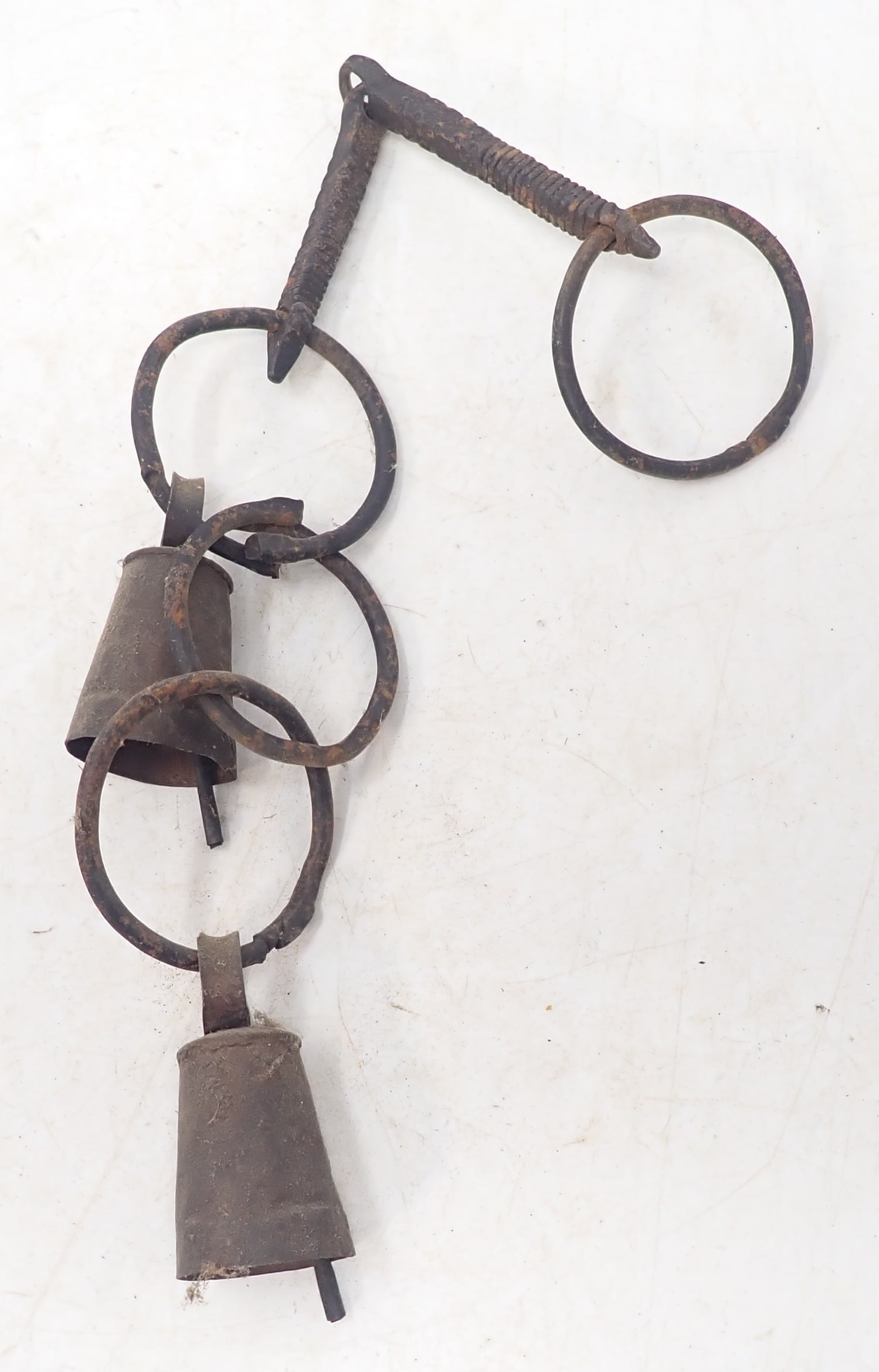 Bells: Total length is approx 14 3/4". Bells are 2 1/4" long. Shipping available