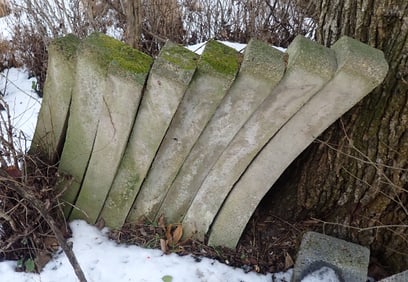 8 Concrete Bench Ends