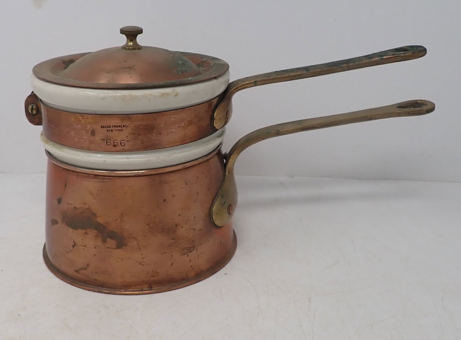 Bazar Francais 666 Copper Double Boiler (1 of 8)