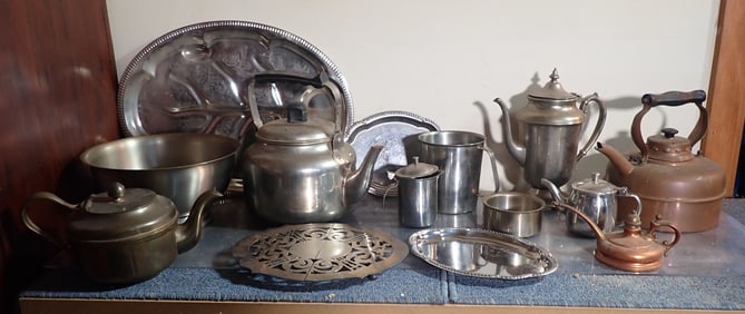 Misc Brass , Copper , Silverplate , & Stainless