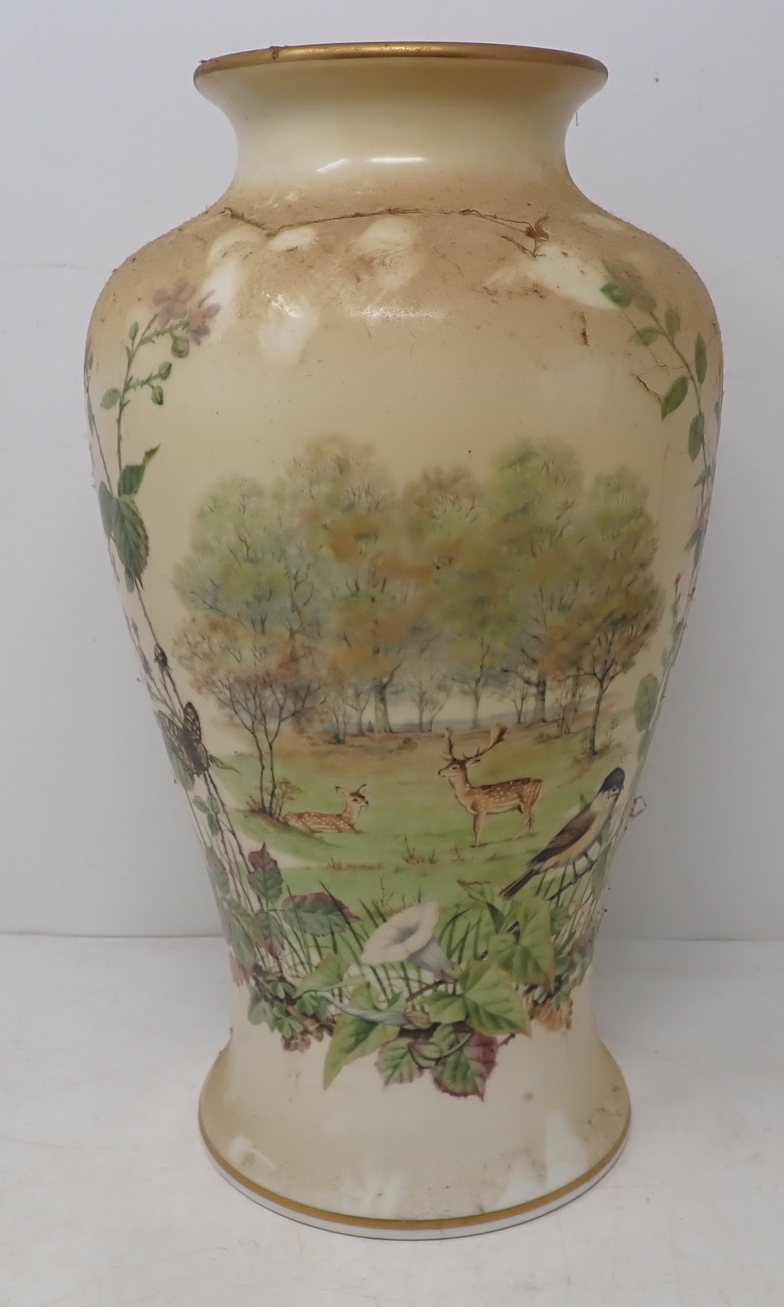 Franklin Porcelain Autumn Glenn Vase (1 of 3)