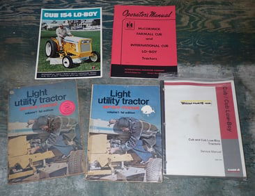 International Cub 154 Lo-Boy Brochure & Misc Manuals
