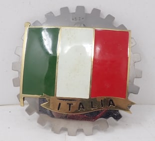 Italy License Plate Badge