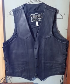First Leather Motorcycle Vest