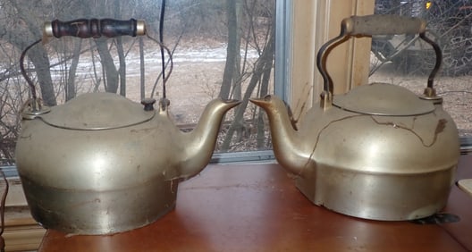 2 Griswold Aluminum Tea Kettles