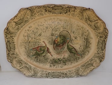 Johnson Bros. Woodland Wild Turkey's Platter