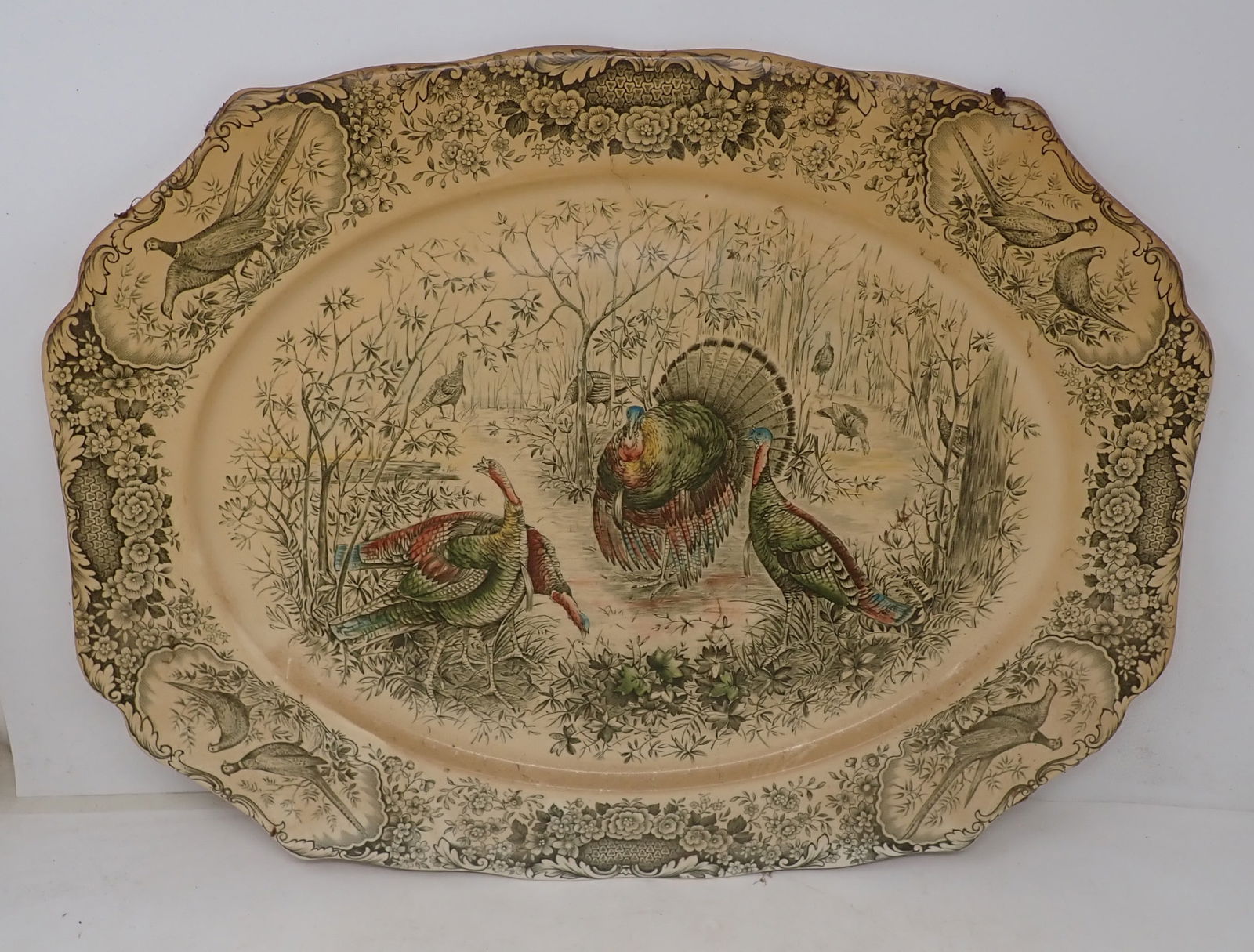 Johnson Bros. Woodland Wild Turkey's Platter (1 of 2)