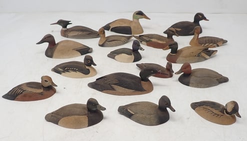17 William Koelpin Miniature Duck Decoys
