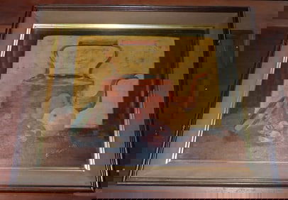 E. Smith Still Life Oil on Board Painting