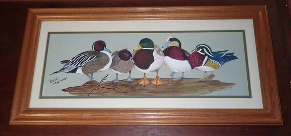 2013 Posie Popa Duck Oil Painting