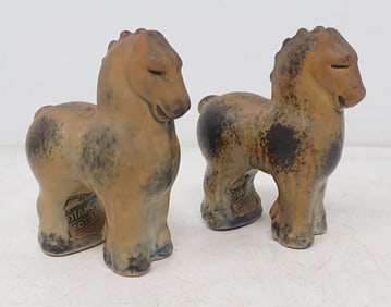 Pair of Stangl Pottery Horses