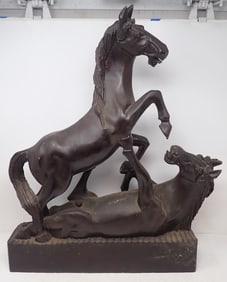 Wooden Horse Sculpture