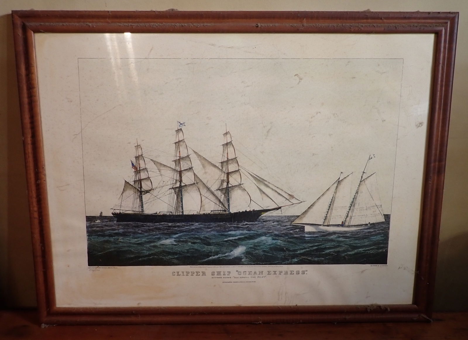 1972 George Miller Currier & Ives Clipper Ship Print (1 of 6)