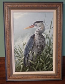 Ron Orlando Blue Heron Acrylic