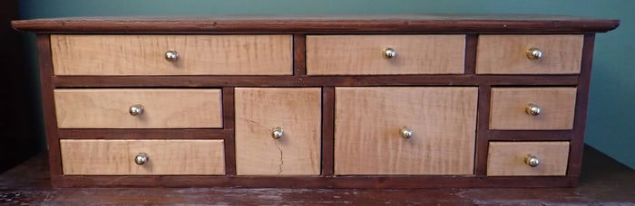 9 Drawer Apothecary Style Cabinet
