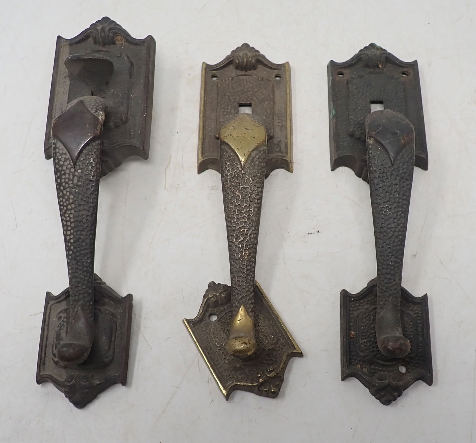 Brass Door Handles: Approx 10 3/4" long. Shipping available