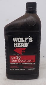 6 Quarts Wolf's Head SAE 30 Non Detergent Oil