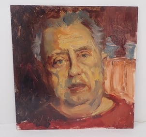 2013 Mark Pullen Oil on Board Portrait