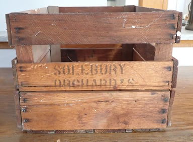 Solebury Orchards Wooden Crate