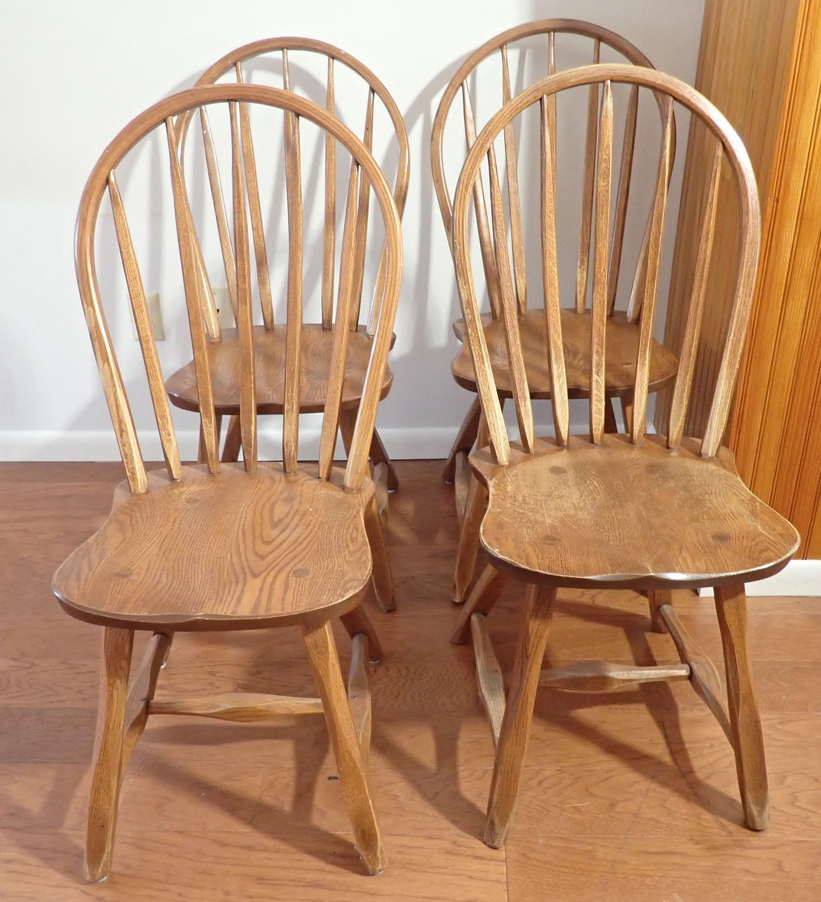 Set of 4 Hunt Oak Side Chairs: NO in house shipping !