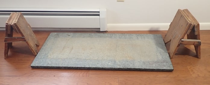 Marble Top w/ Primitive Base