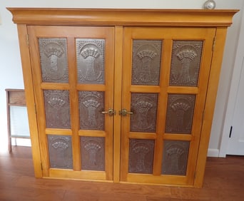 Dennis Sutton Pierced Tin Panel Cupboard Top