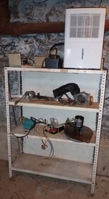 Dehumidifier , Shelf , & Contents