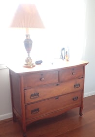 Dresser , Lamp , & Iron