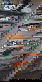 Shelving Unit w/ Hardware & Misc