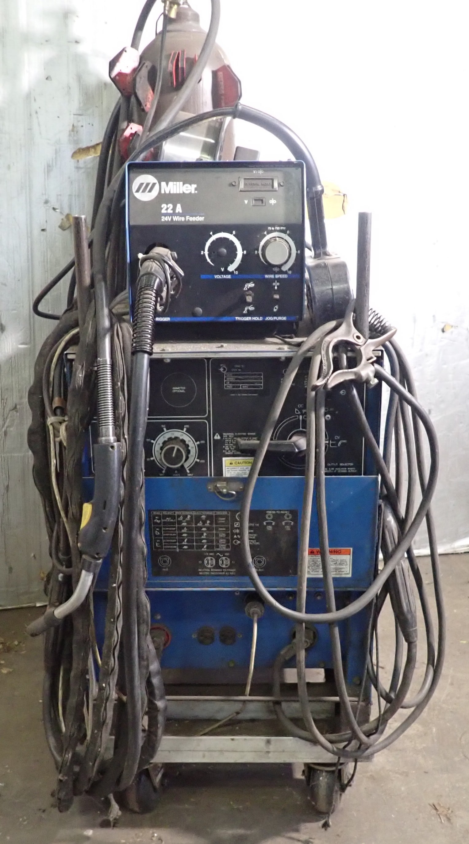 Miller Shopmaster 300 AC/DC Welder w/ 22 A Wire Feeder (1 of 12)