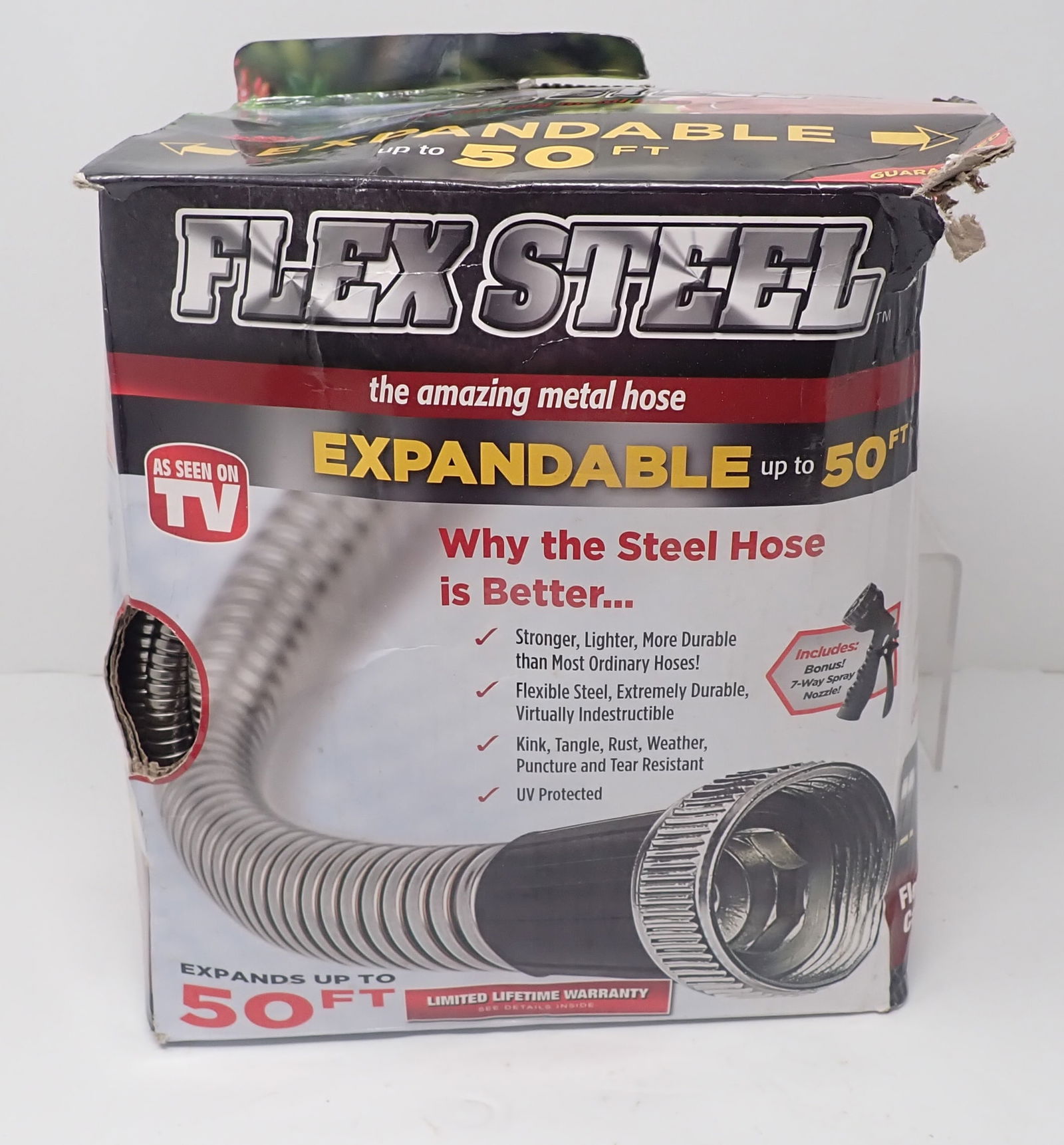 Flex Steel Expandable Garden Hose: Shipping available