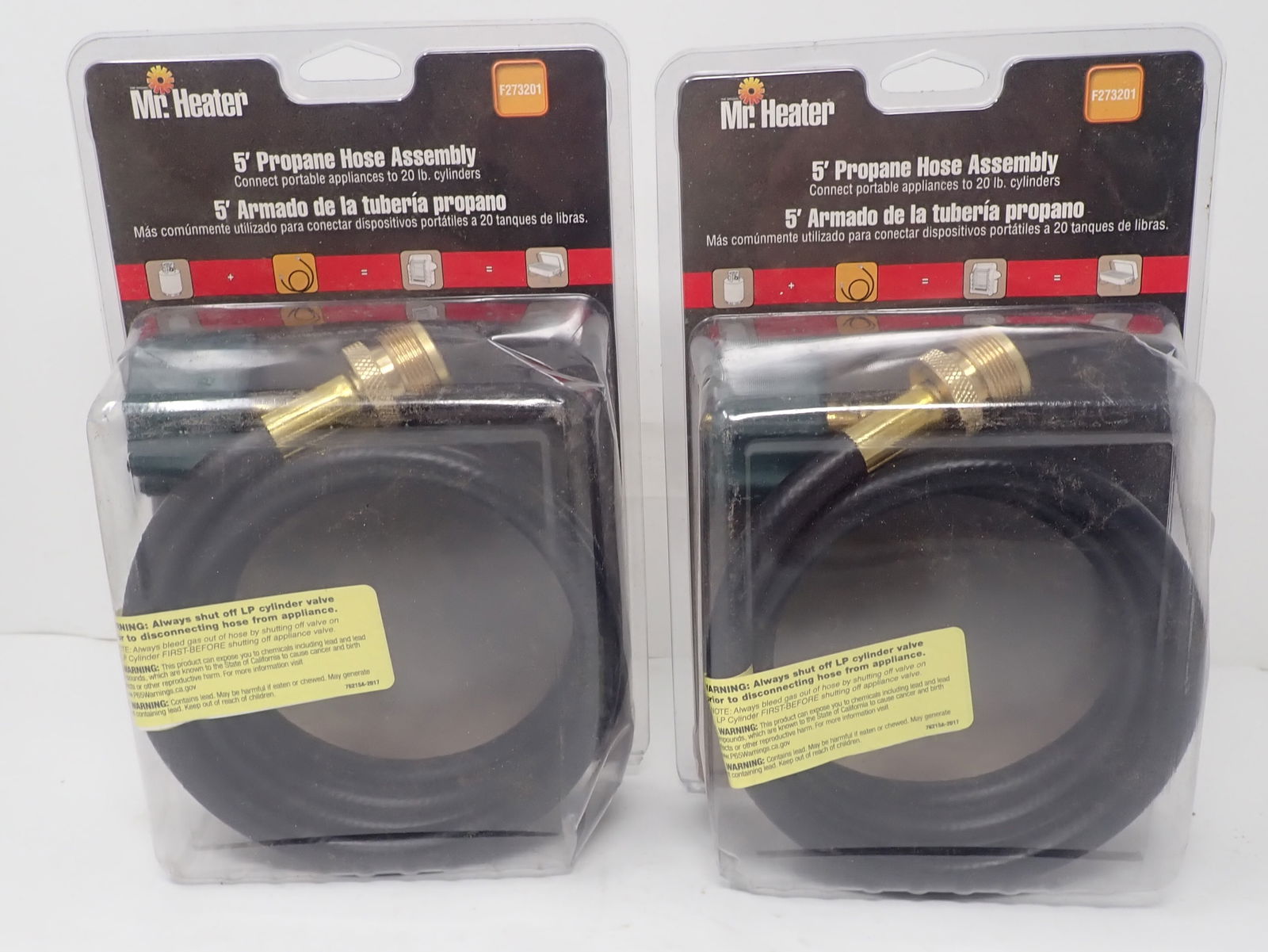 2 Mr. Heater 5' Propane Hose Assemblys: Shipping available