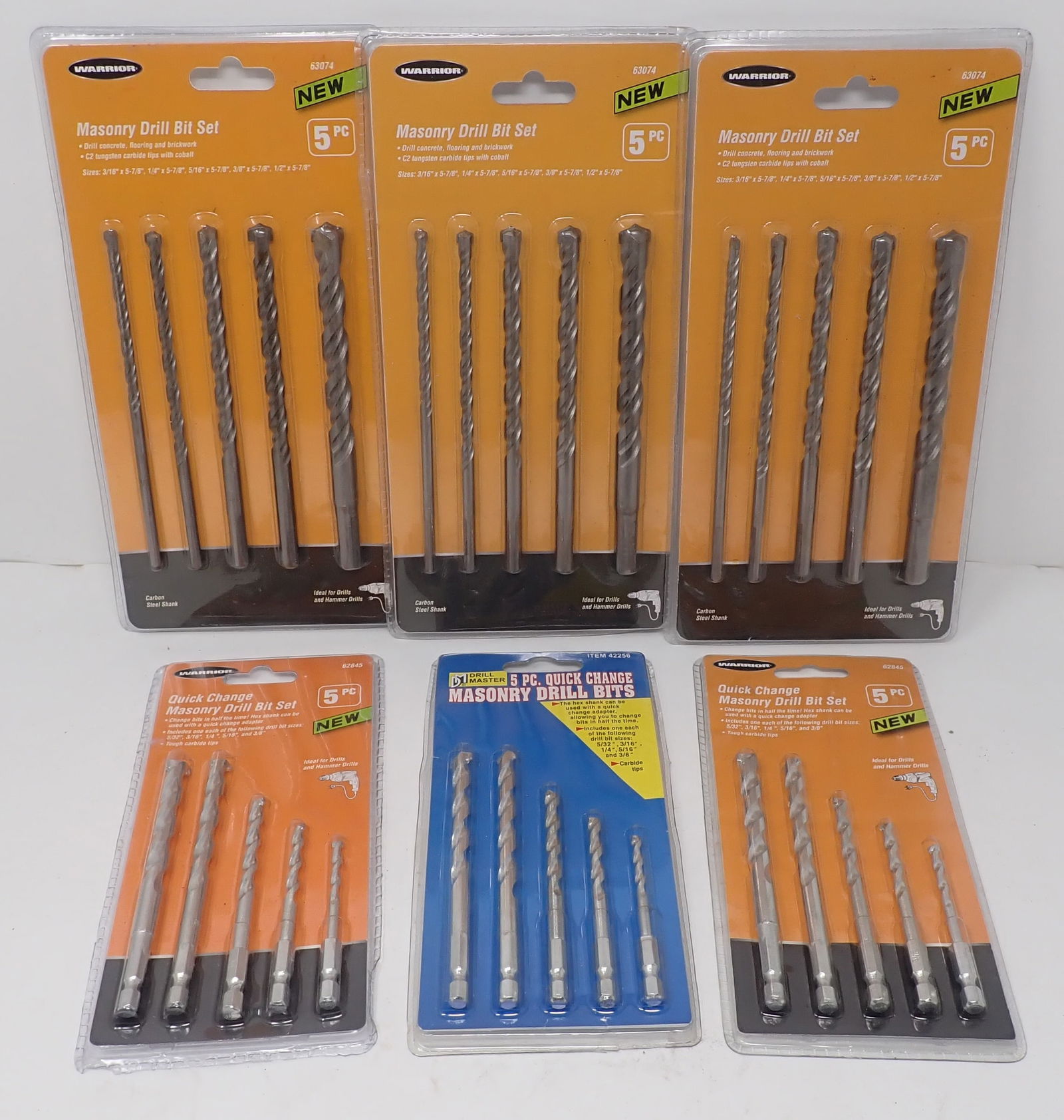 Warrior & Drill Master Masonry Bit Sets (1 of 3)