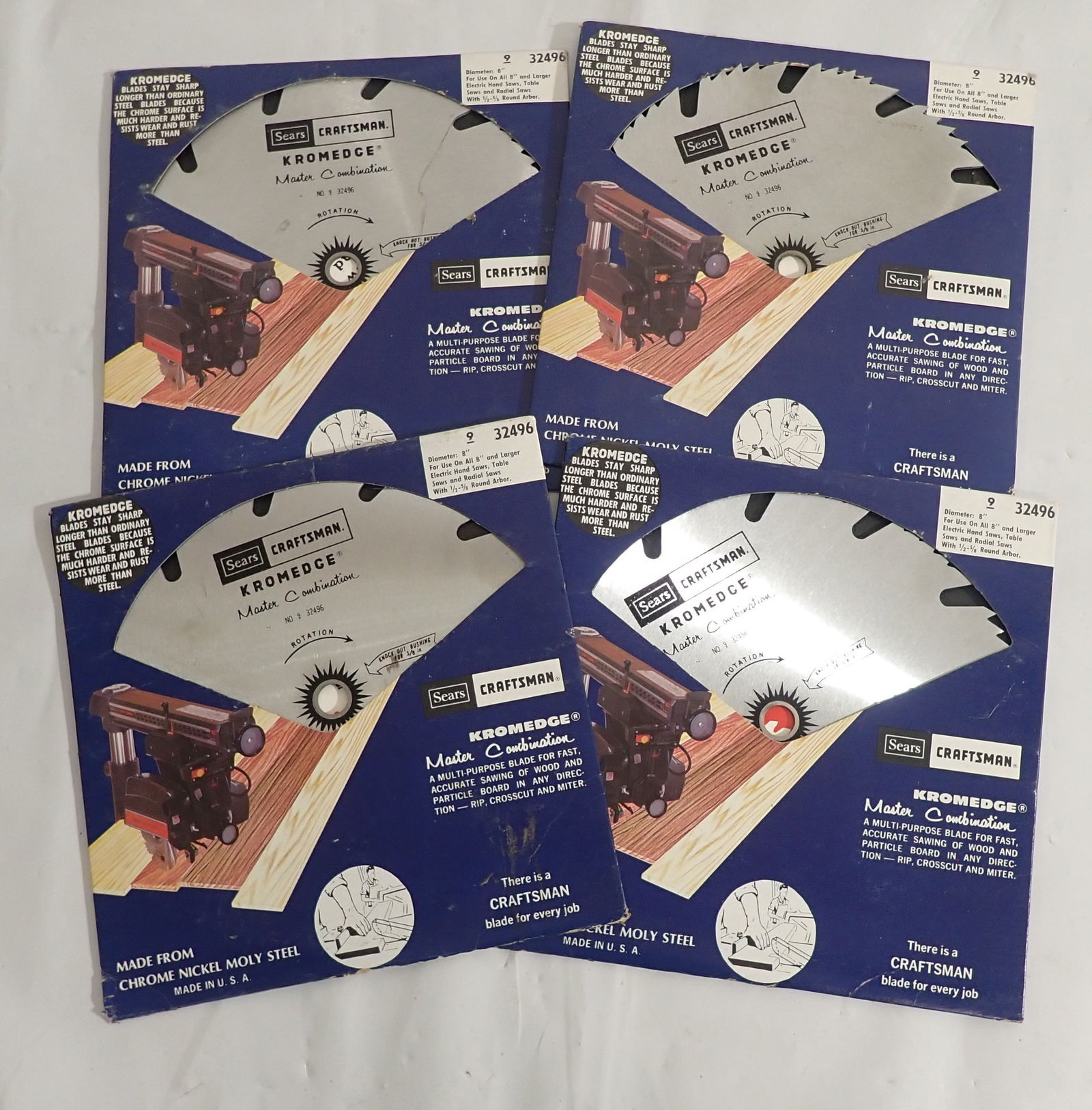4 Craftsman Kromedge 8" Saw Blades: Shipping available