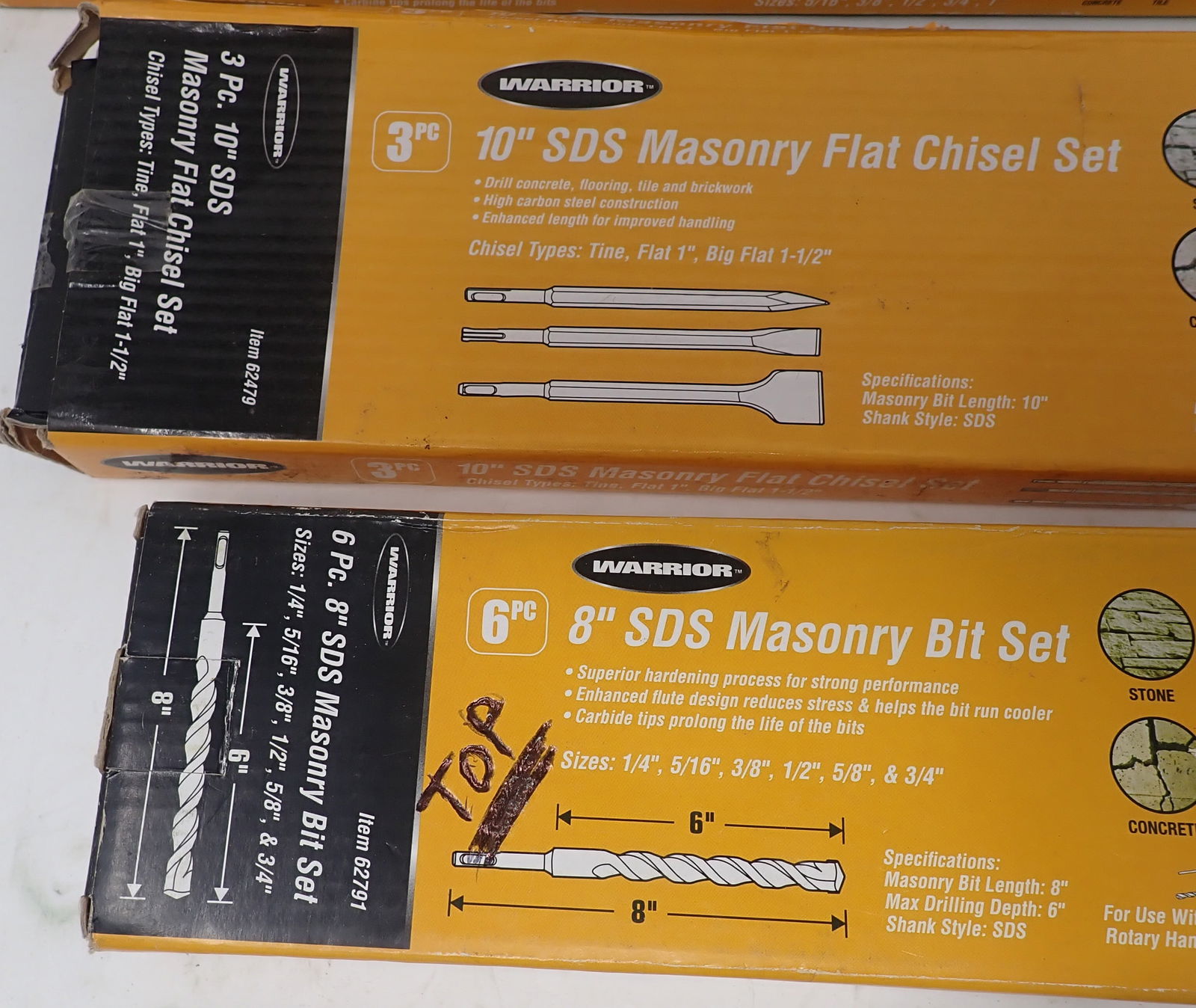 Warrior SDS Masonry Drill Bits - 4