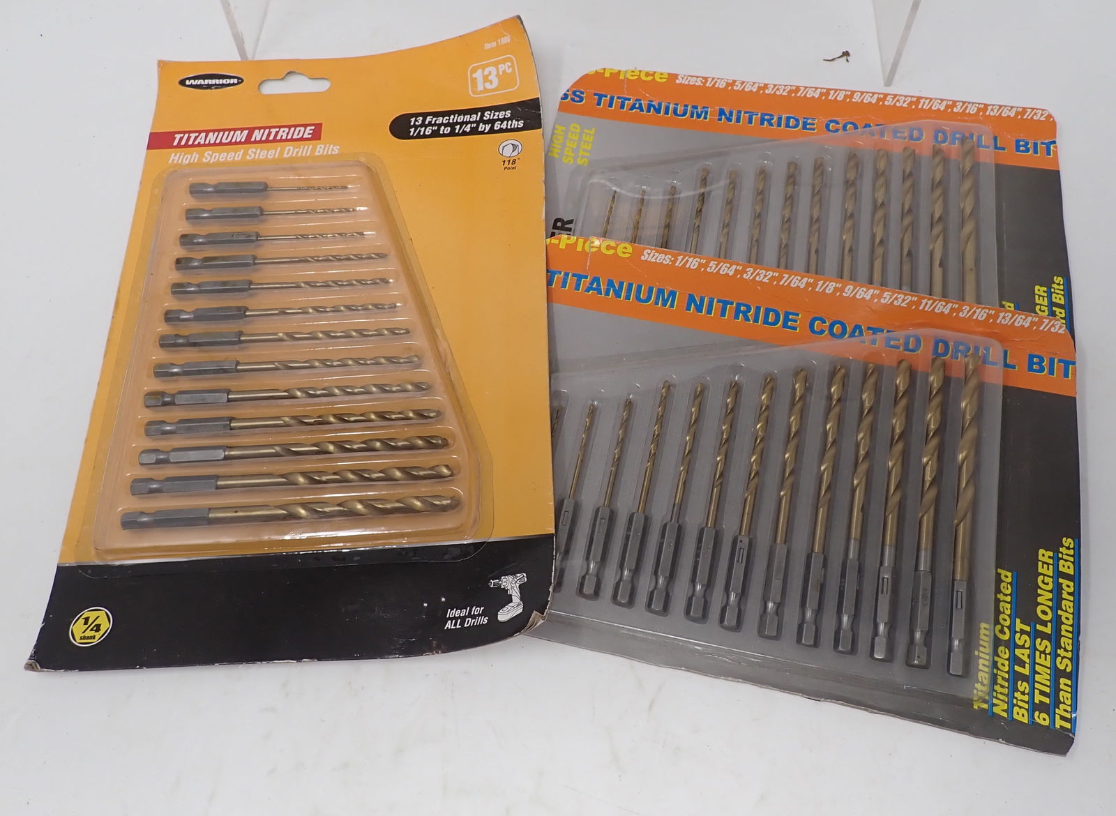 Warrior & Drill Master Drill Bit Sets - 4
