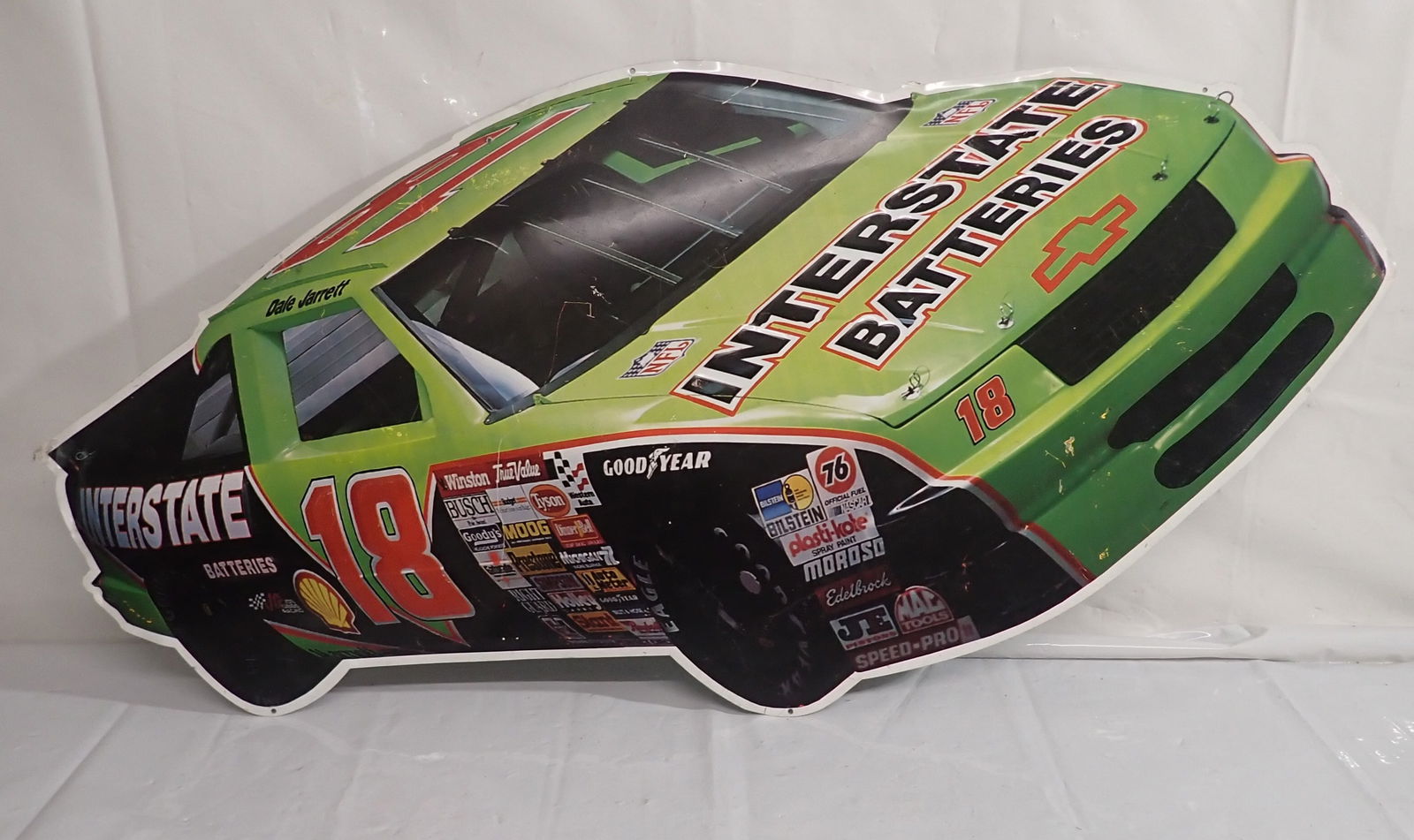 Dale Jarrett Tin Sign: Approx 23 1/2" x 47 1/2". No in house shipping !