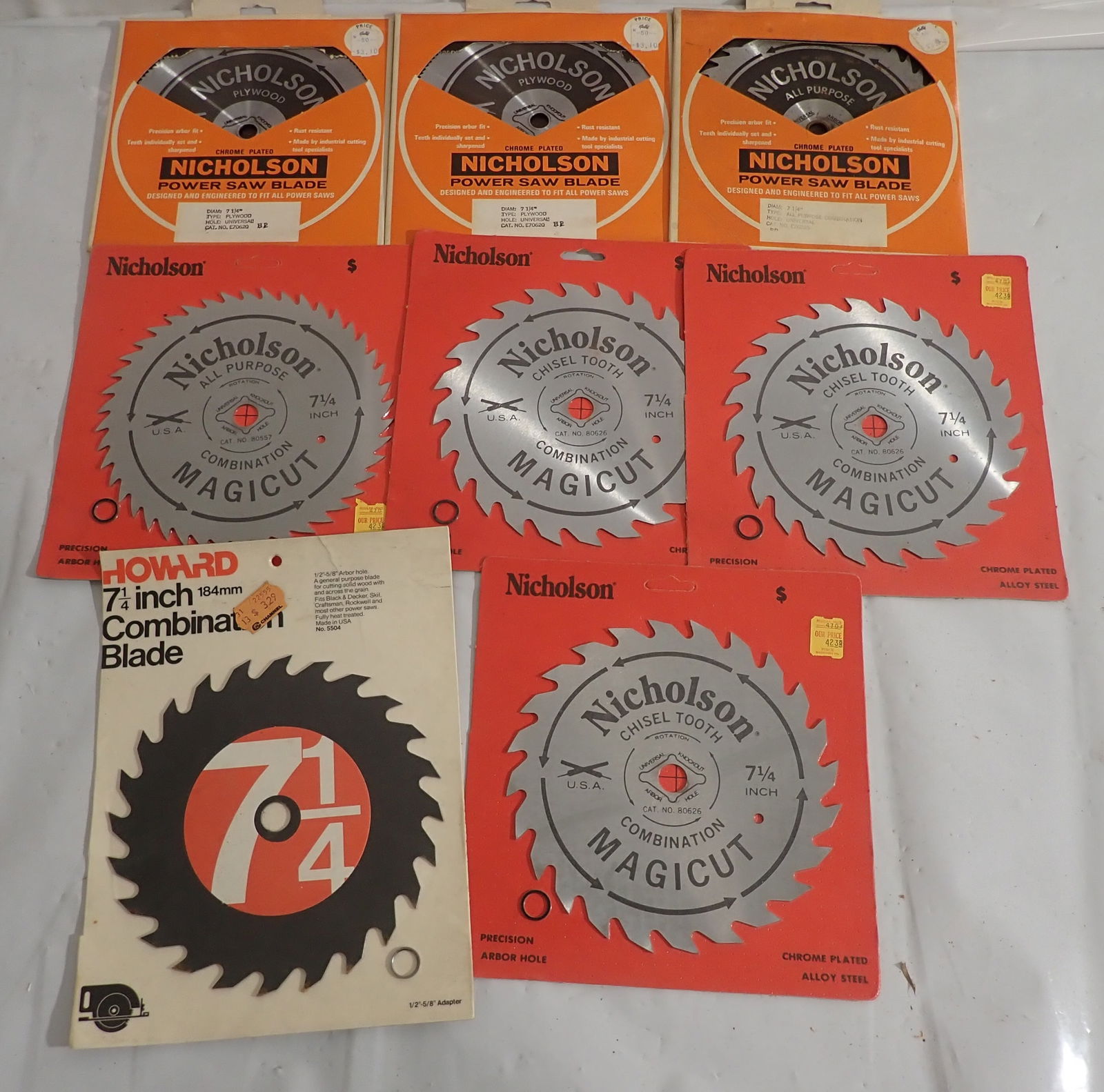 Nicholson & Howard 7 1/4" Saw Blades: Shipping available