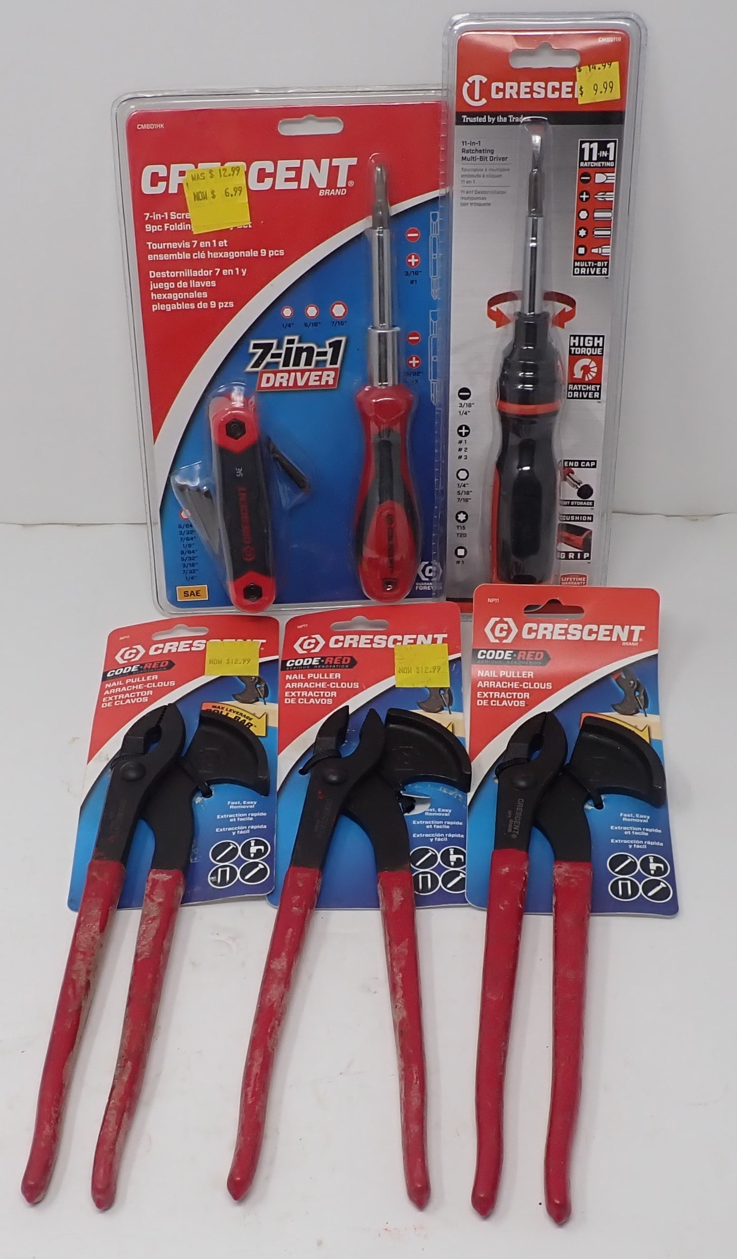 Crescent Drivers & Nail Pullers: Shipping available