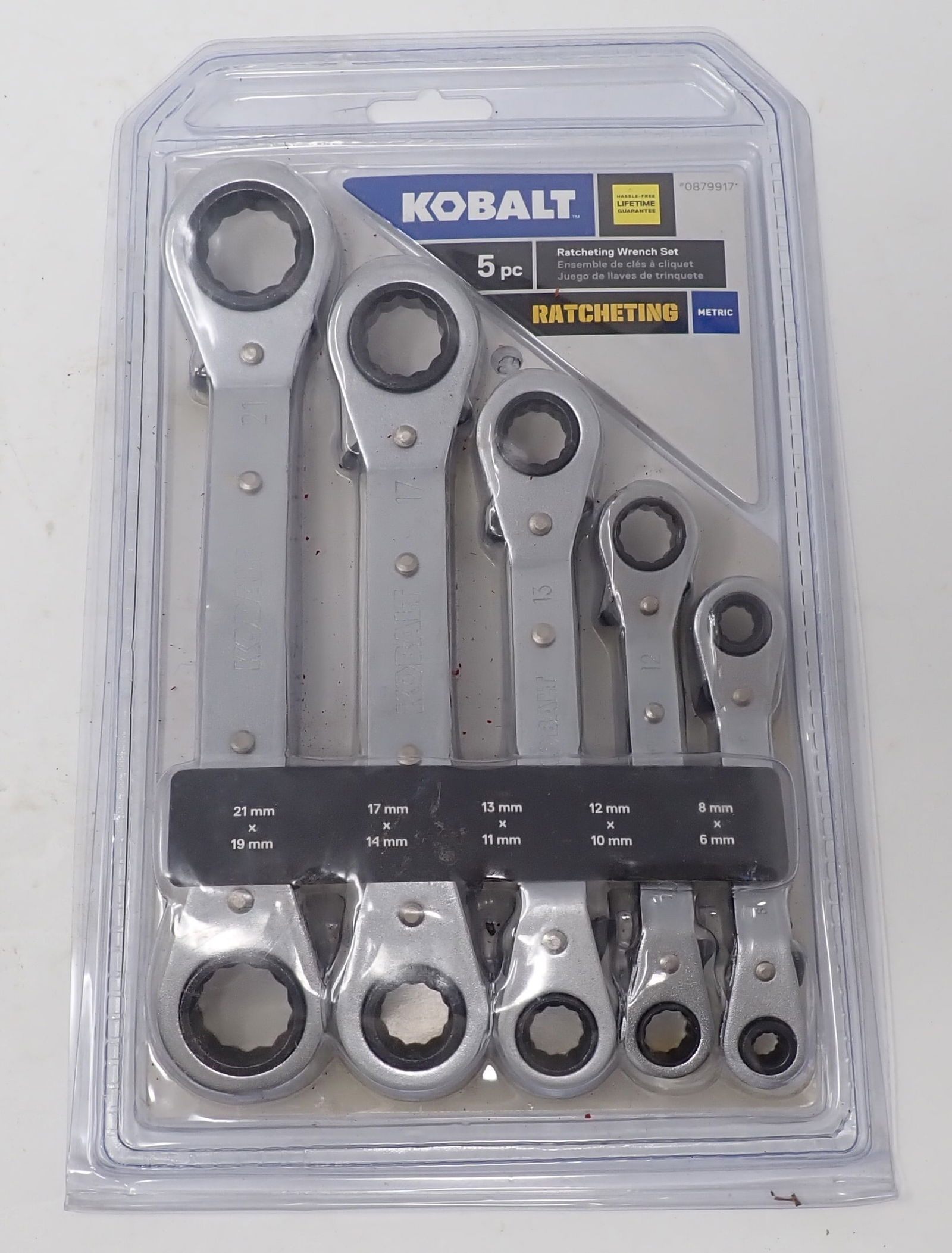 Kobalt 5pc Racheting Metric Wrench Set: 6mm-21mm . Shipping available