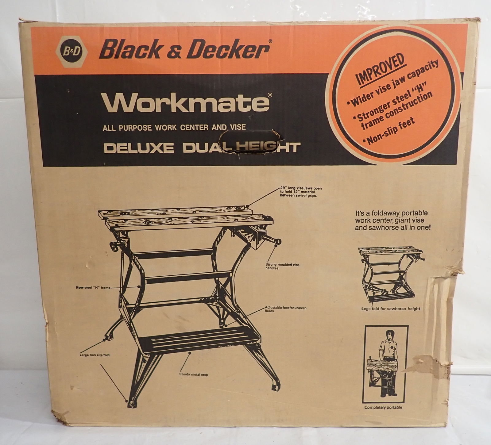 Black & Decker Workmate Work Center & Vise: # 79-001 . No in house shipping ! We do not guarantee it is complete. Sold as pictured