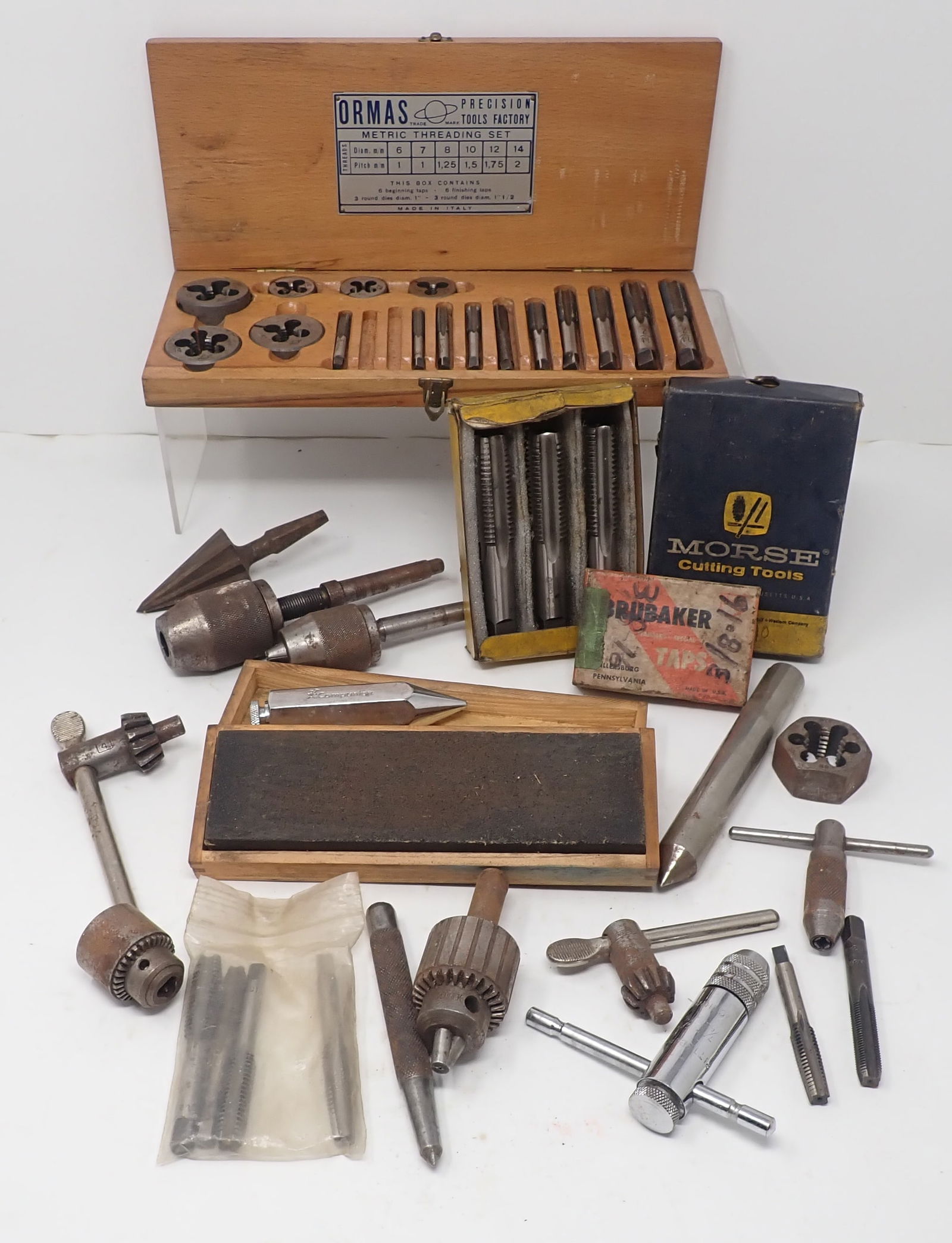 Ormas & Morse Taps, Drill Chucks, Sharpening Stone & Misc (1 of 5)