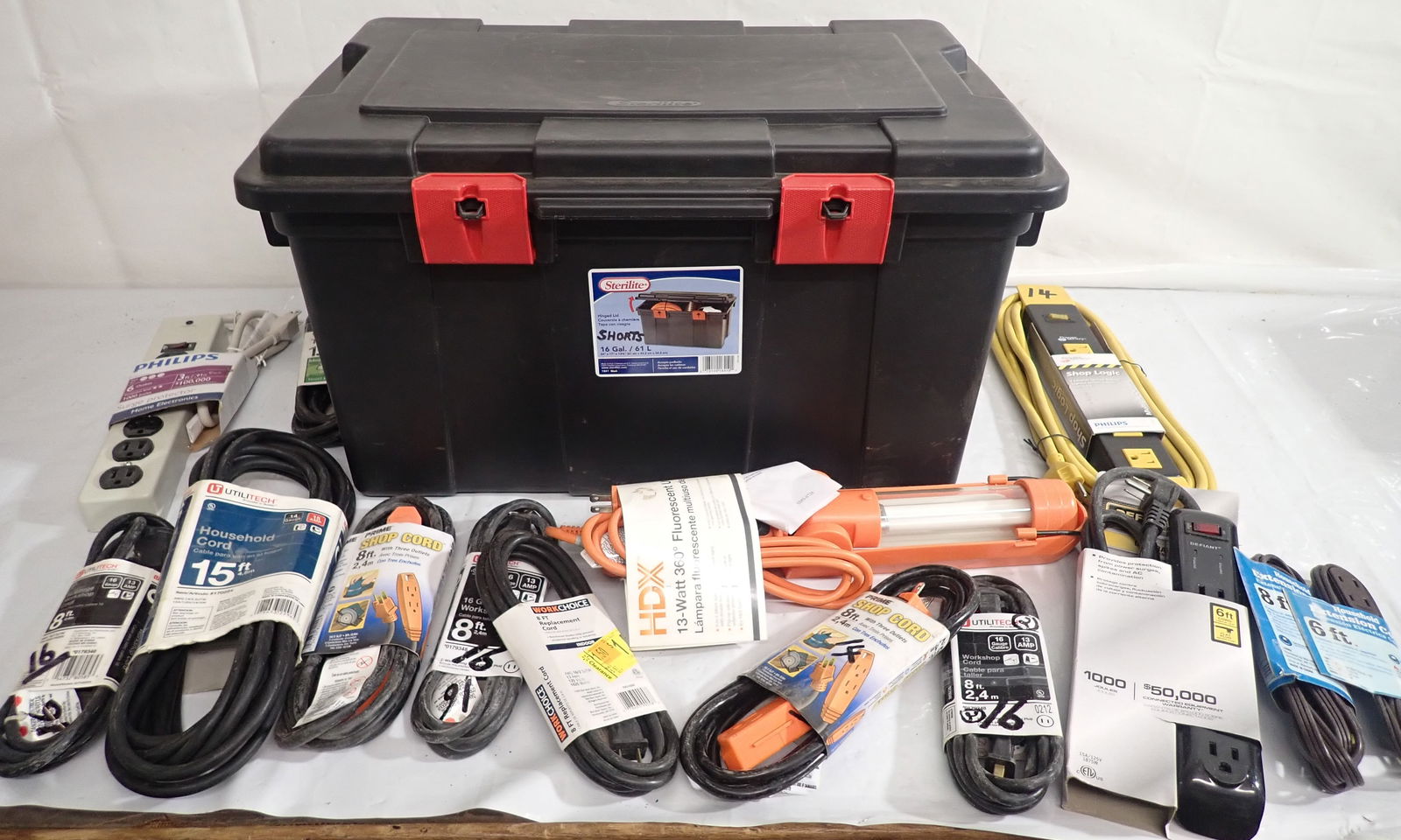 Extension Cords & Sterlite 16 Gallon Tote (1 of 5)