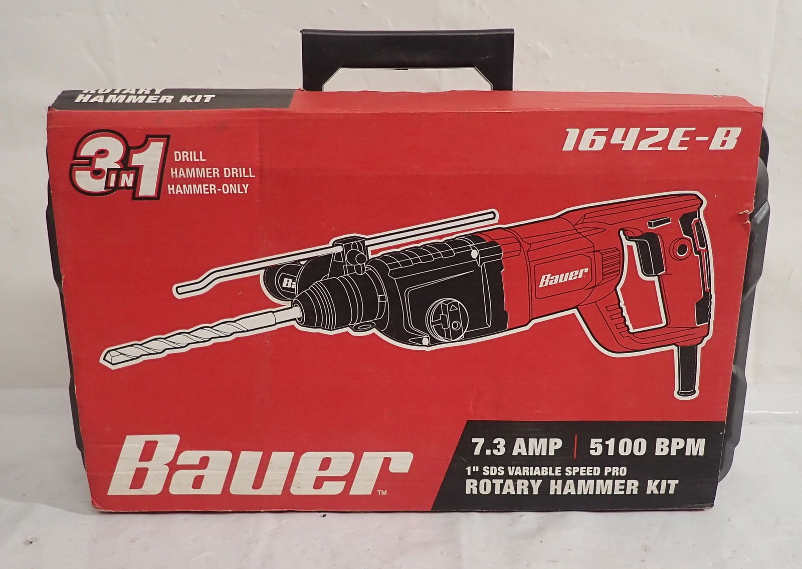 Bauer Hammer Drill Rotary Hammer Kit 1642E-B (1 of 1)