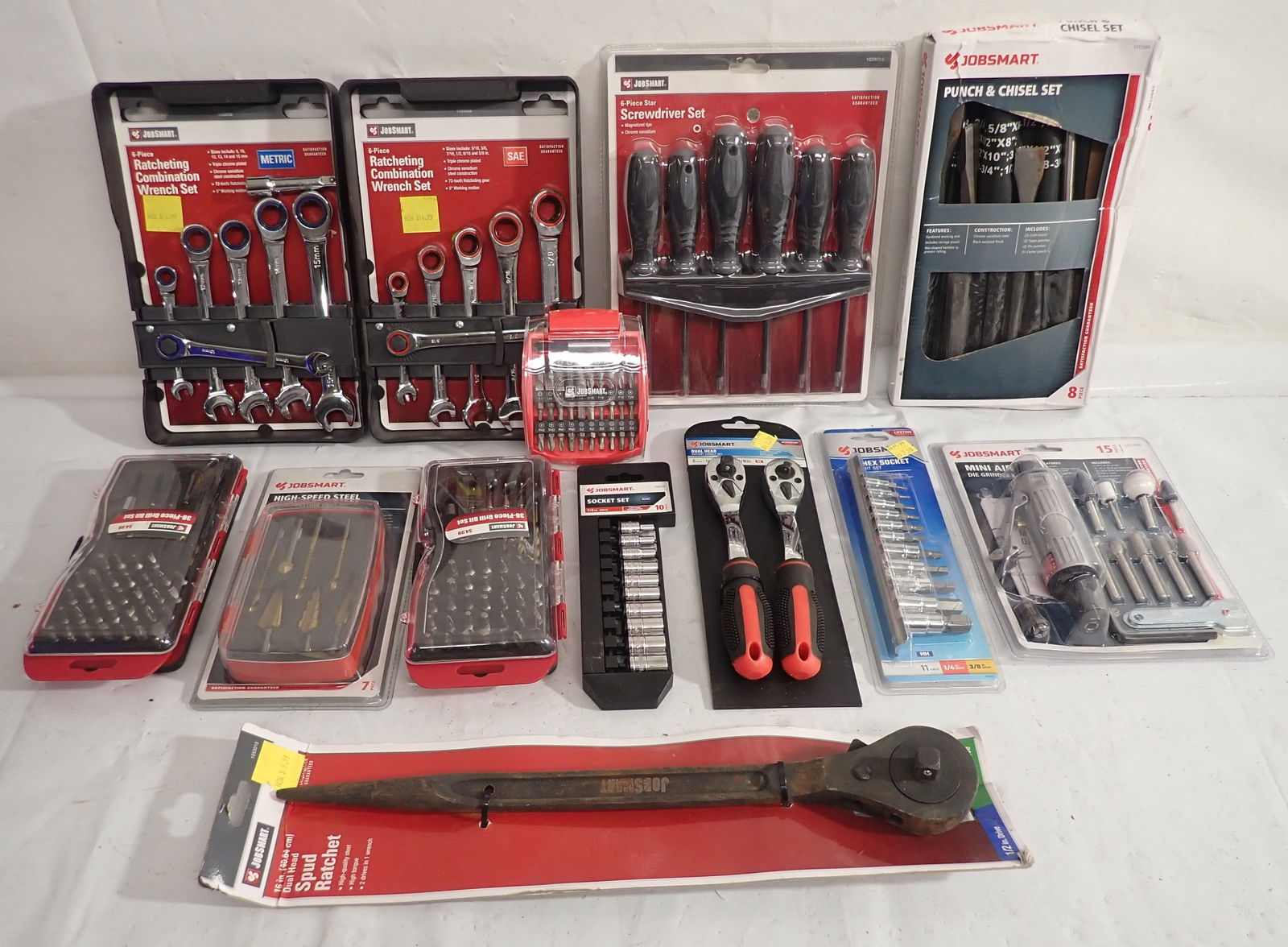 Jobsmart Racheting Wrenches , Sockets , Mini Die Grinder: Shipping available
