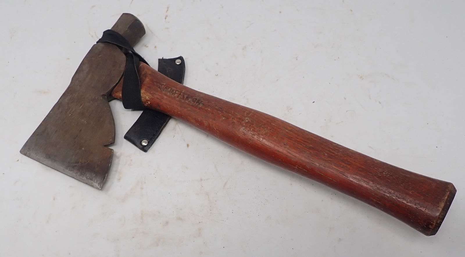 Craftsman Hachet / Ax: Head is approx 3 1/2" x 6 1/2". Total length is approx 13". Shipping available