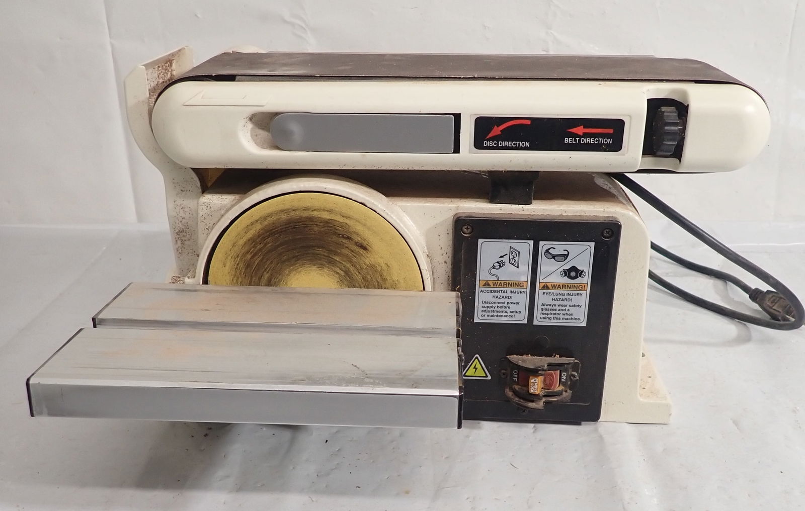 Shop Fox 4"x36" Horizontal/Vertical Belt Sander w/ Disc (1 of 4)