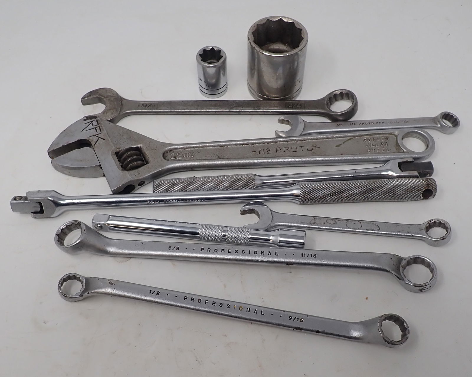 Proto 1/2" Drive Sockets, Wrenches, 3/8" Breaker Bars (1 of 3)